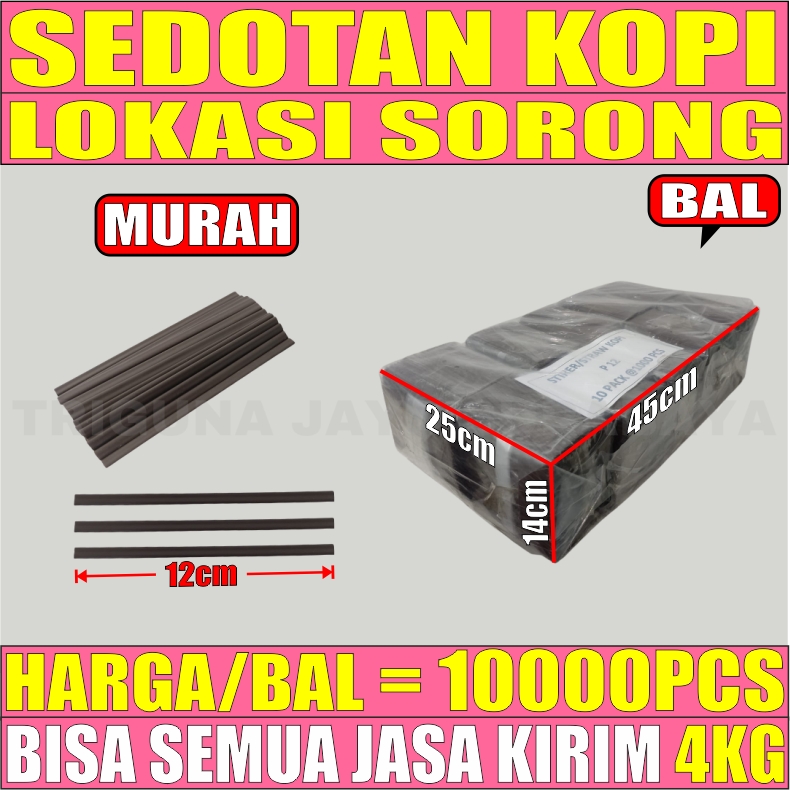 Sedotan Kopi Ball Pipih Plastik 10000pcs L2TMR35T3H4