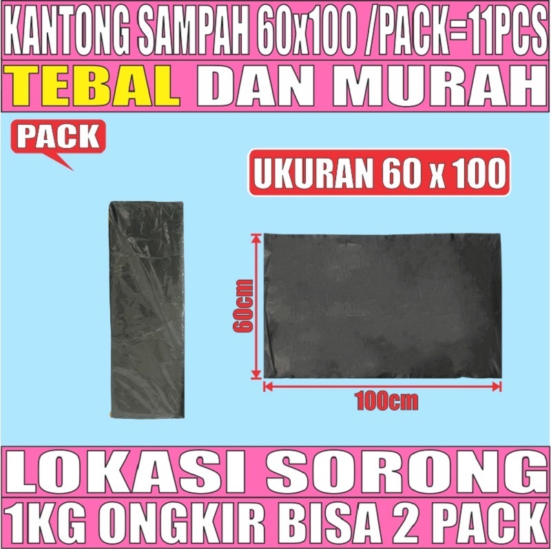 Kantong Sampah 60x100 Plastik Hdpe Tebal PACK