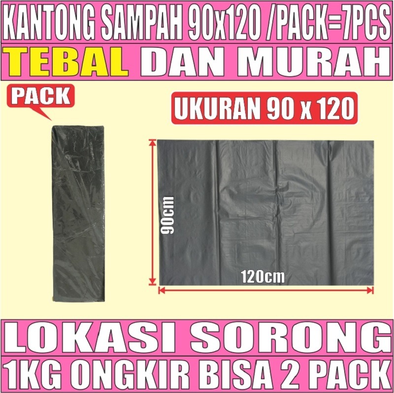 Kantong Sampah 90x120 Plastik Hdpe Tebal Pack