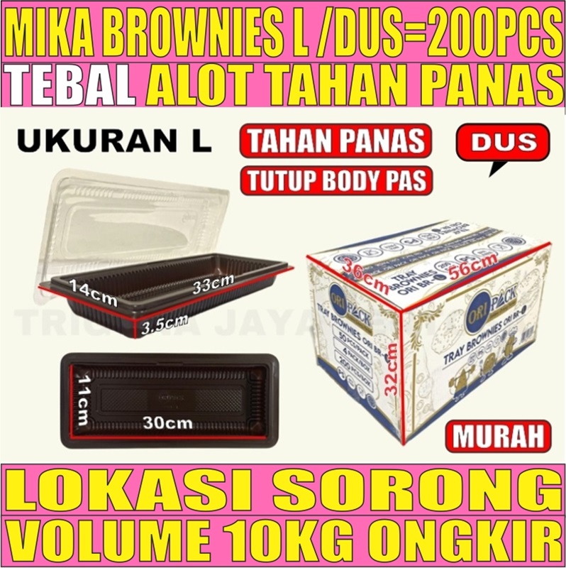 Mika Brownies L Dus 200pcs Ukuran Besar L2BRT19T2H4