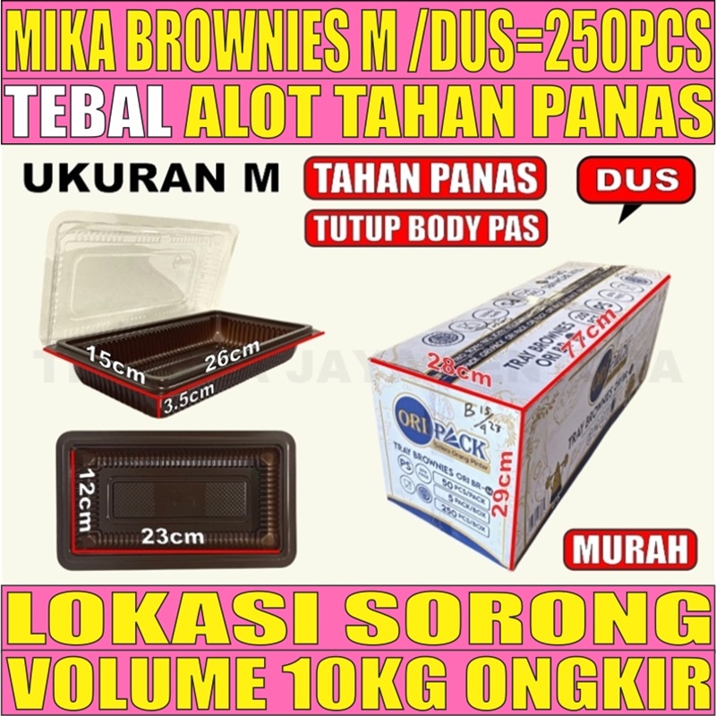 Mika Brownies M Dus 250pcs Ukuran Sedang L2BRT18T4H4