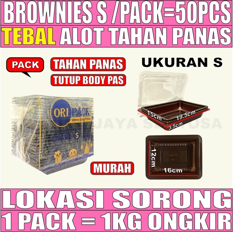 Mika Brownies Kecil Uk S Pack 50pcs
