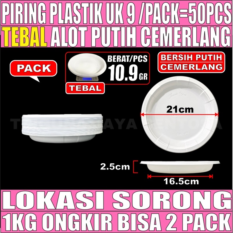 Piring P9 Besar Pack 50pcs
