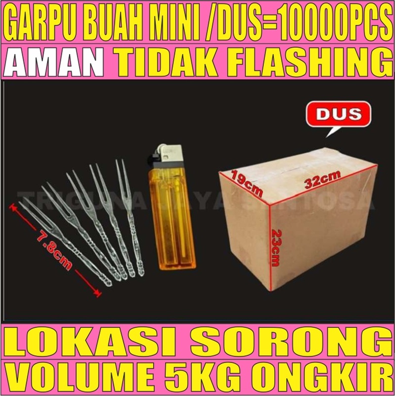 Garpu Buah Mini Kecil Dus 10000pcs L2TMR38T2H4