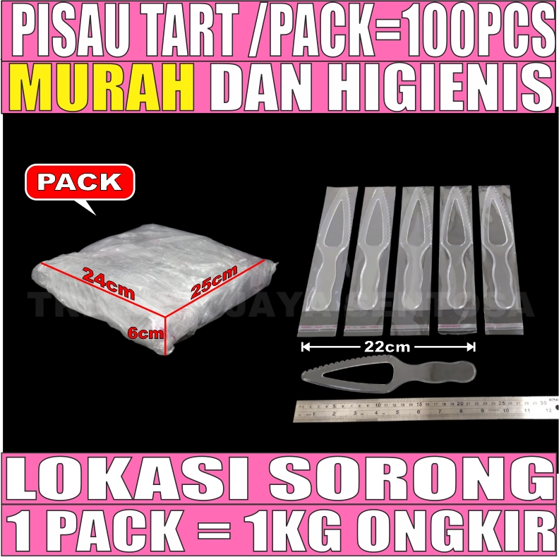 Pisau Kue Tart Besar Pack 100pcs