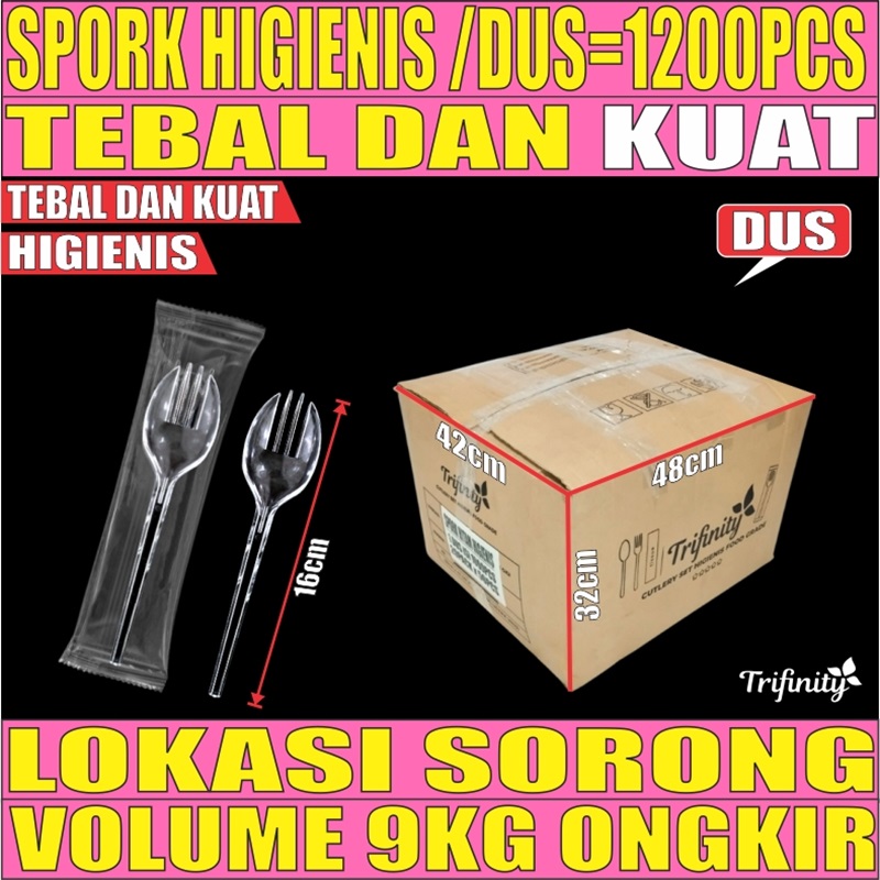 Spork Higienis BENING Dus Steril Trifinity 1200pcs L2TMR42T1H3