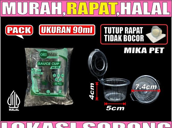 Mika Saus Cup 90ml Ori PACK