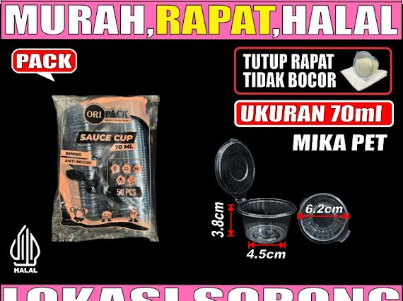 Mika Saus Cup 70ml Ori  PACK