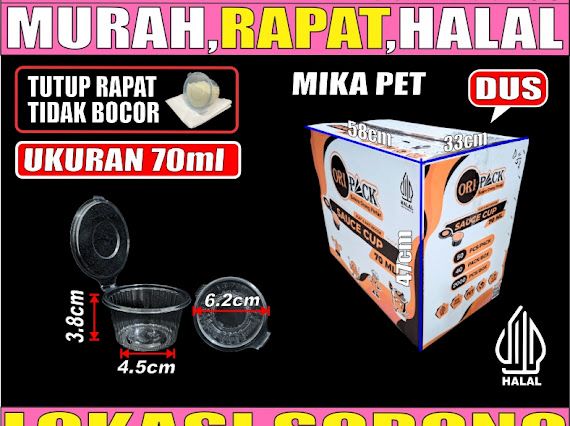 Mika Saus Cup 70ml Dus 2000pcs Ori