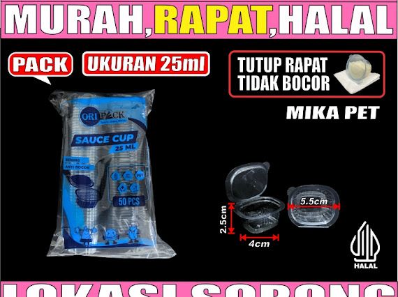 Mika Saus Cup 25ml ori PACK