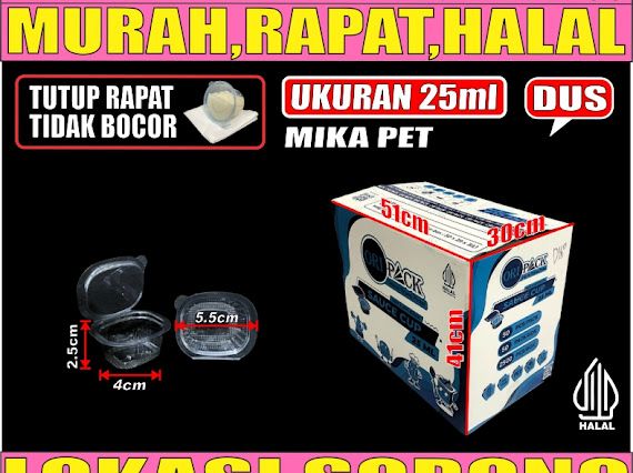 Mika Saus Cup 25ml Dus 2500pcs Ori